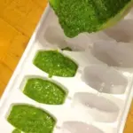 Freshly made, it can be frozen in ice-cube trays