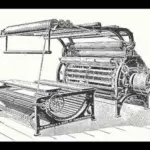 S “Teasel Gig”, a machine which finished cloth by rolling it over the heads of teasels