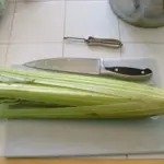 The tasty stems have an artichoke-like flavour and look like large celery stalks.