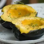 It can be eaten directly from the shell, to prepare, simply remove the seeds and bake. Try it served with with sea salt, black pepper and thyme.