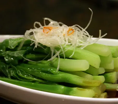 One of the best ways to enjoy Kailan is to cook it Hong Kong Style, topped with a little oyster sauce.