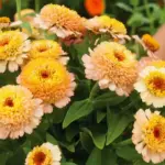 Zinnia elegans 'Zinderella Peach' -0