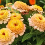 Zinnia elegans 'Zinderella Peach' -16972